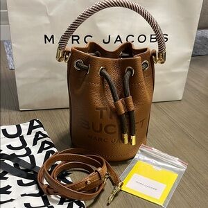New Marc Jacobs Brown Bucket Bag